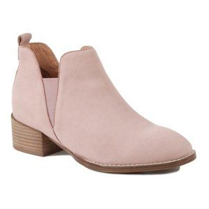 SEYCHELLES Pink Offstage Leather Ankle Bootie 7.5